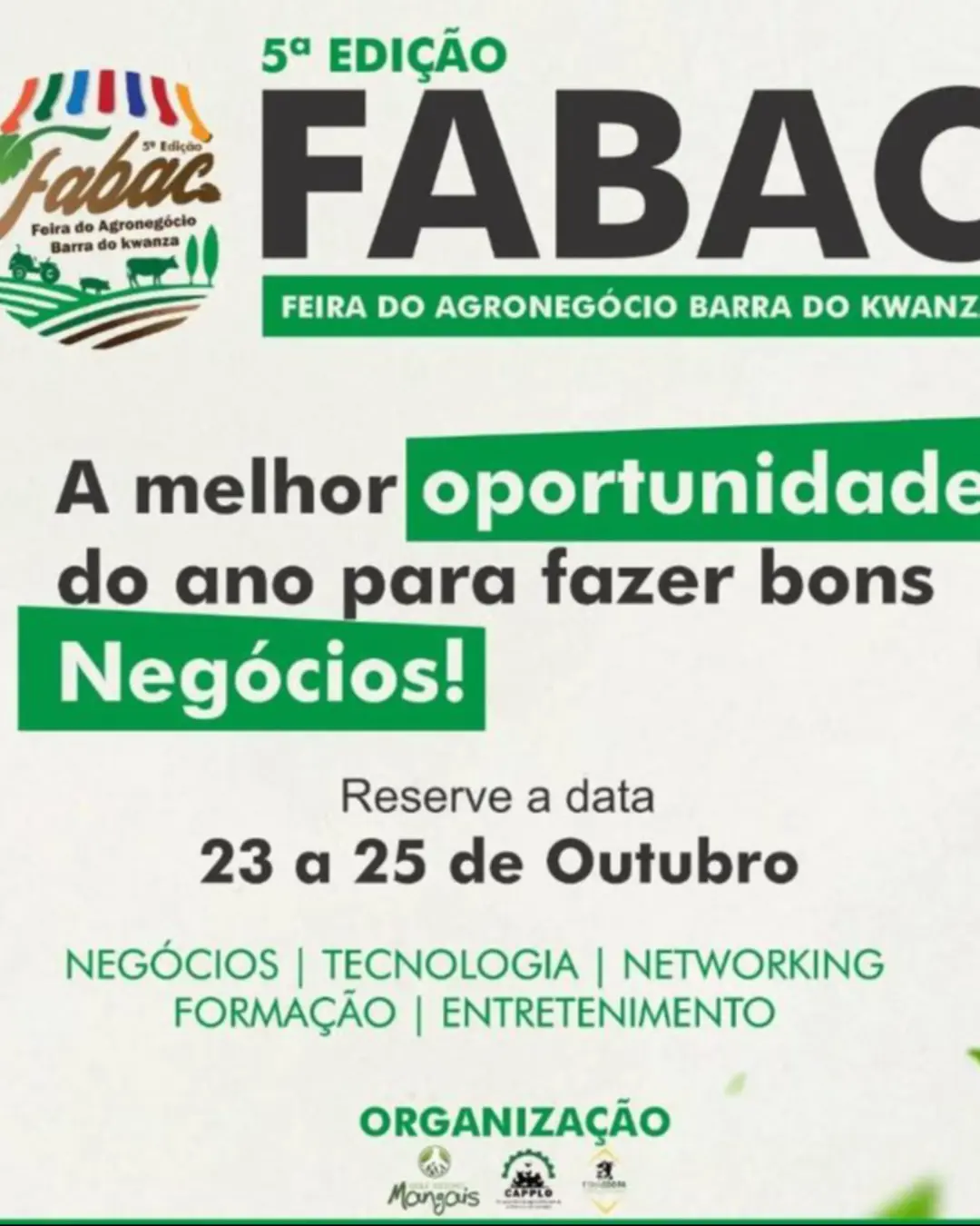 Feira de Agronegócio da Barra do Kwanza - FABAC