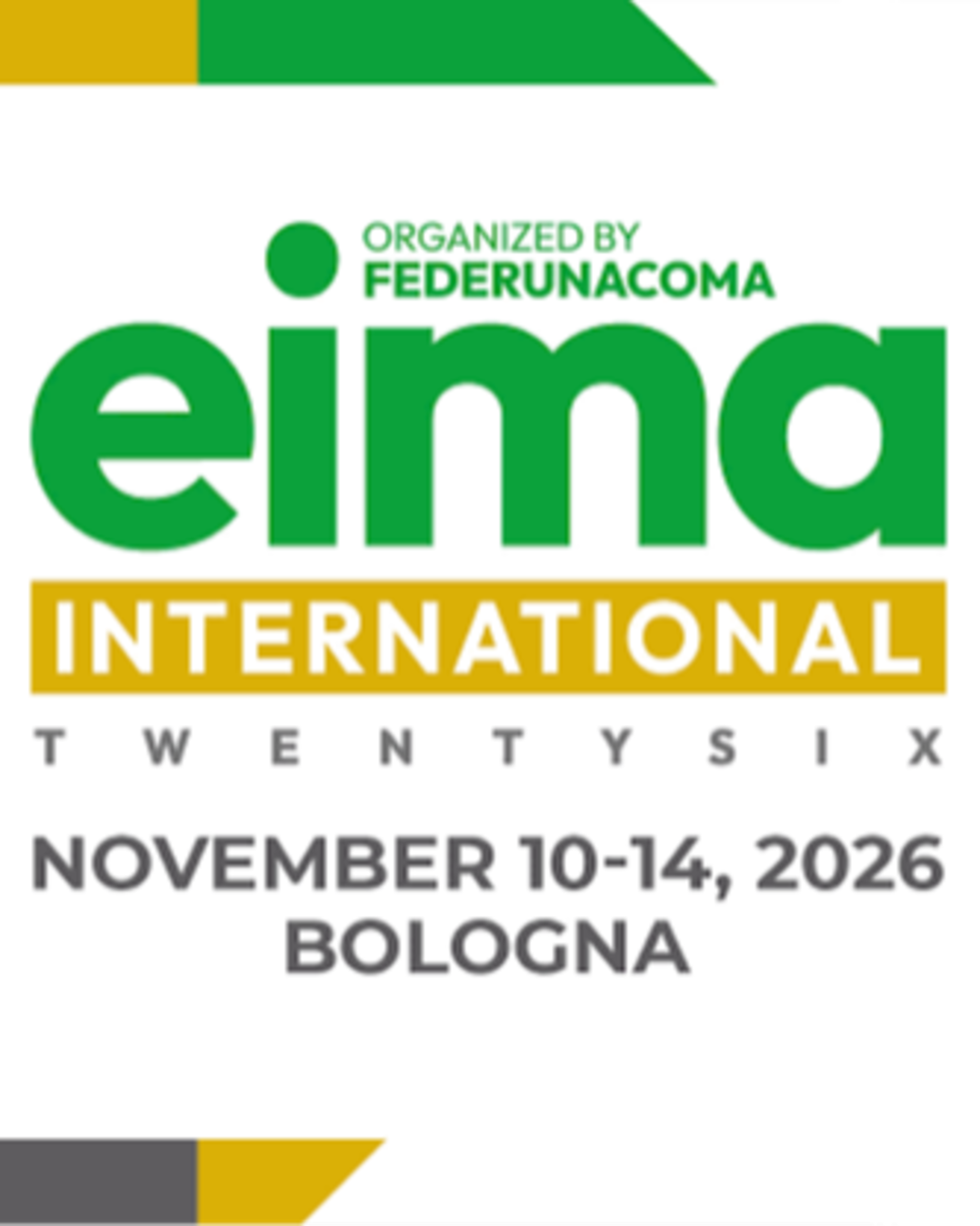 EIMA International 2026 — Inovação e tecnologia para o sector agrícola